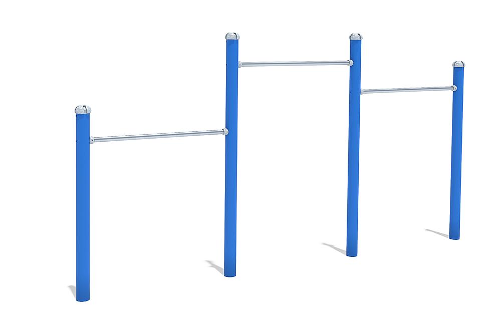 three-level horizontal bars