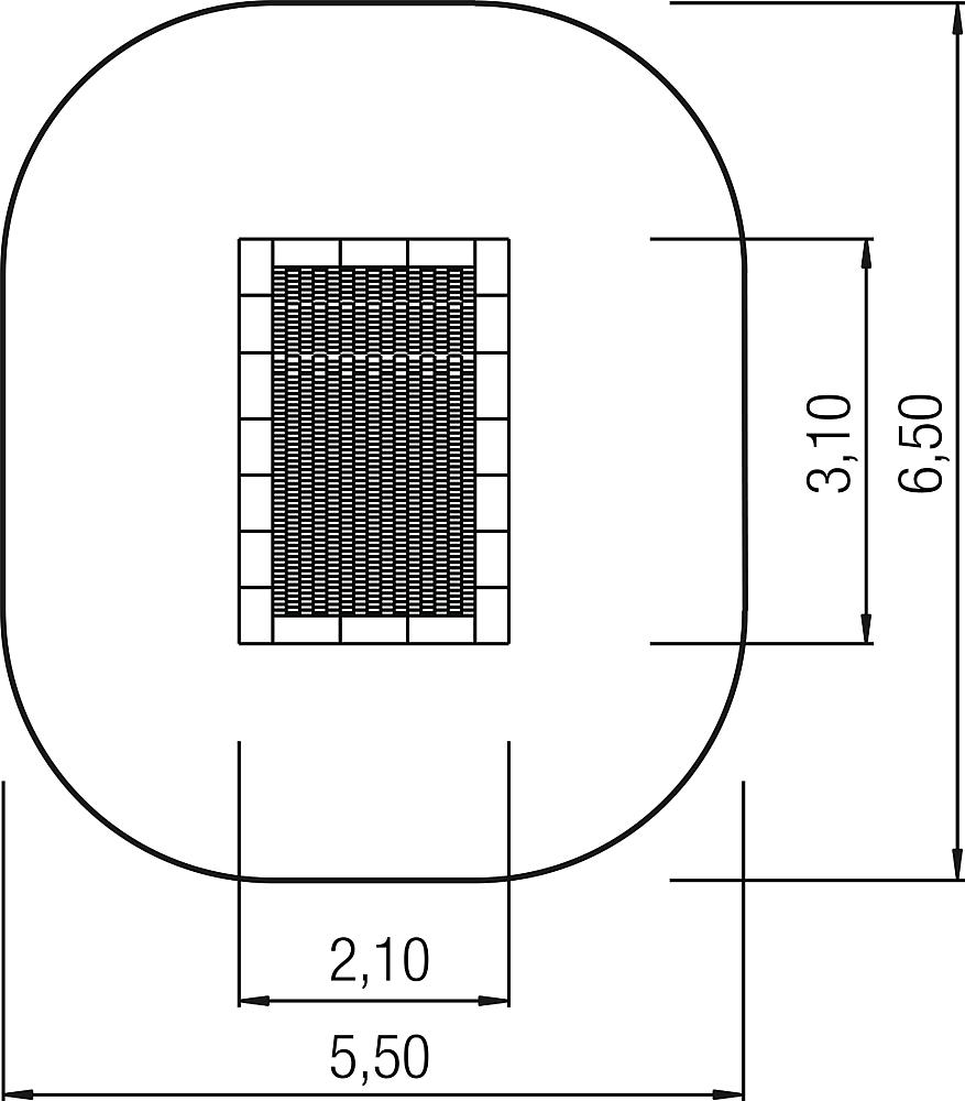 Floor trampoline Jump XL 2x3 m