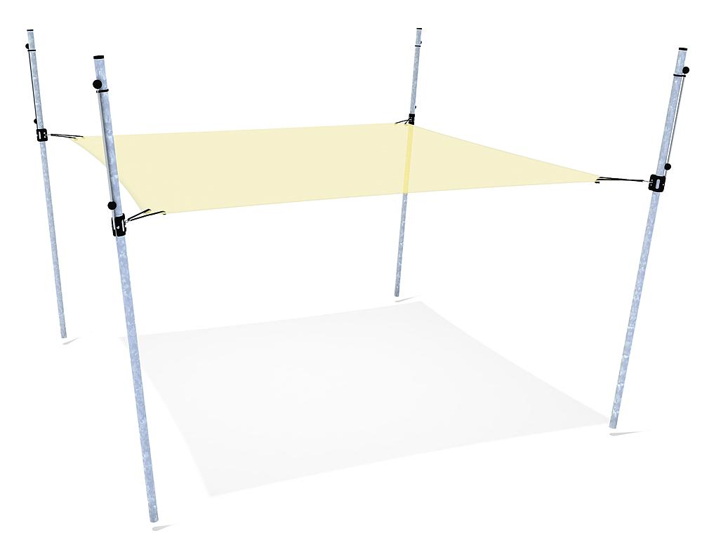 Awning height-adjustable 3x3 m