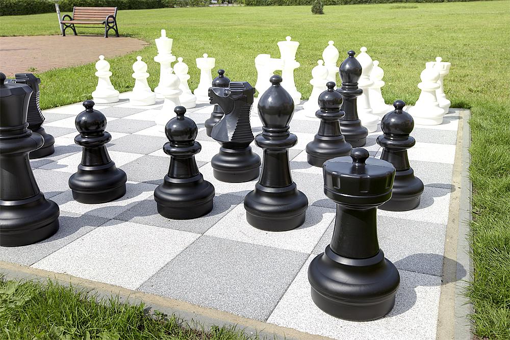 Chess pieces, outdoor