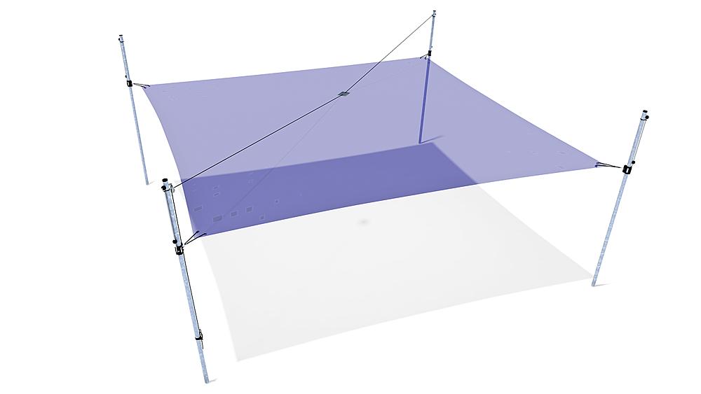 Awning height-adjustable 5x5 m