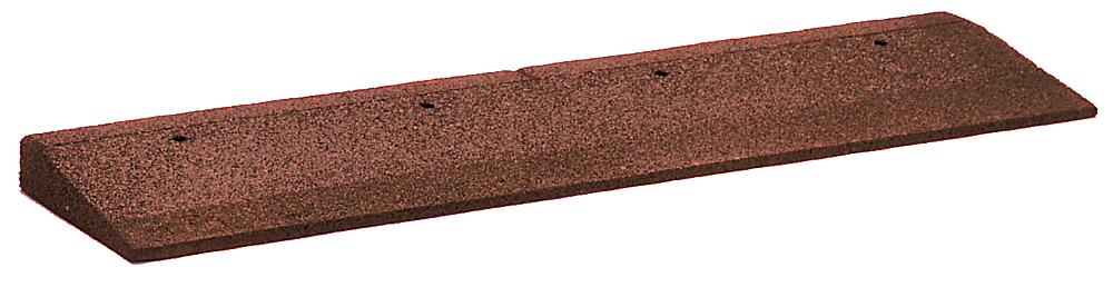 Impact attenuation tile, edging tile - 100x25x3 cm, red-brown