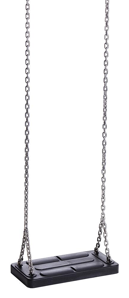 Siège de balançoire sécurisé large avec chaîne à maillons fins