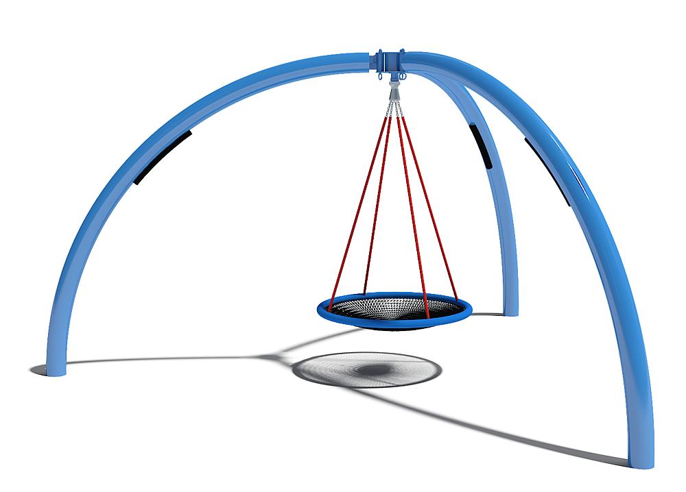 circular swing with nest seat