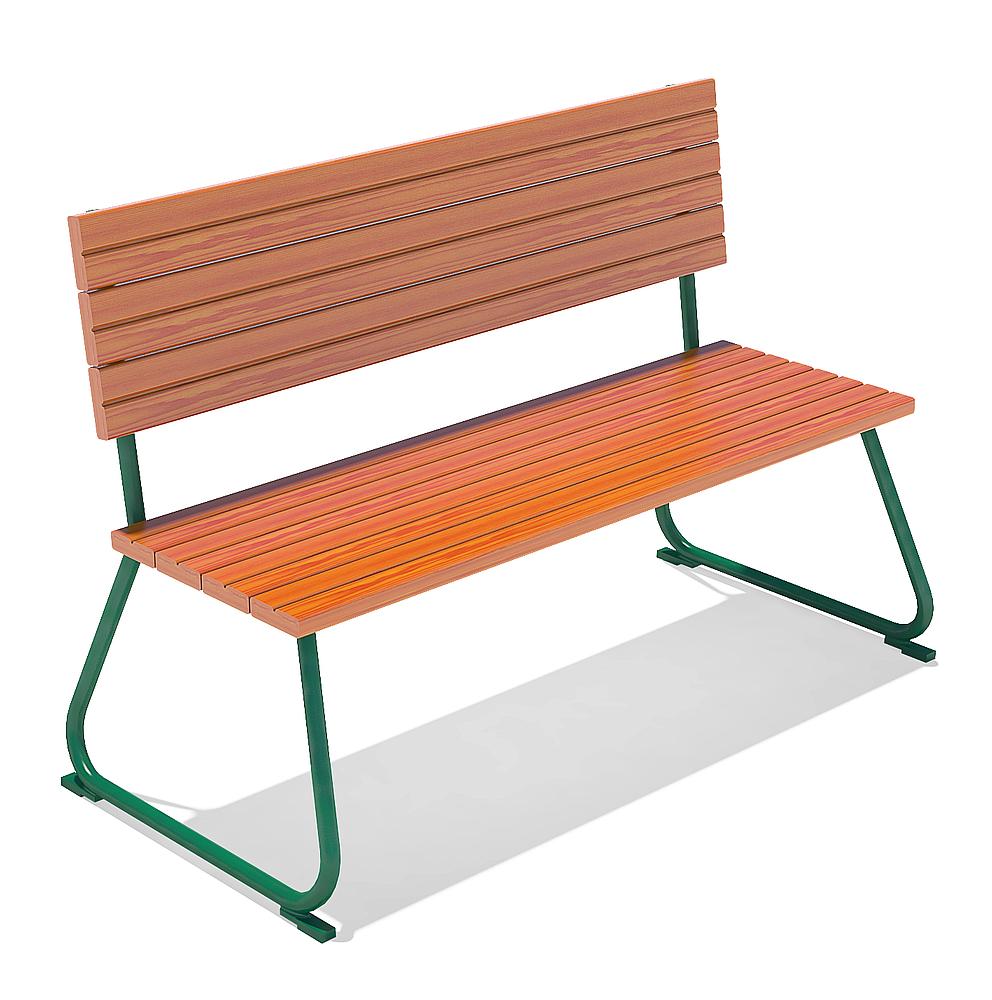 adult's bench with backrest Sederli maxi