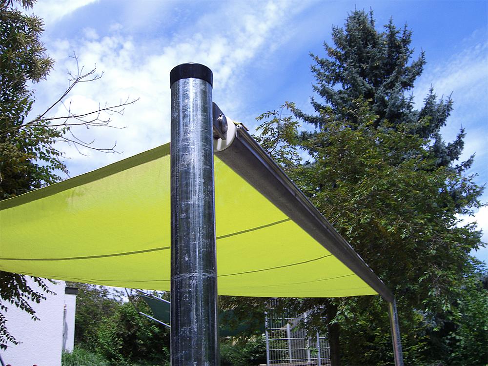 Voile solaire triangulaire, extensible